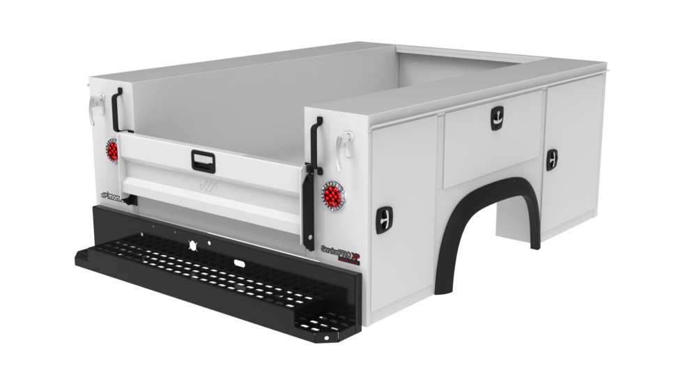System One Service Body Rack S-Series | Service Bodies - Monroe Commercial Truck Equipment
